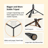 1.83M Selfie Stick Tripod for Vlogging, Aluminum Telescoping Smartphone Holder with Wireless BT Remote Control, Extendable Cellphone Tripod Cold Shoe Accessories, Adjustable Phone Content Creator Tool, Stocking Fillers Gift